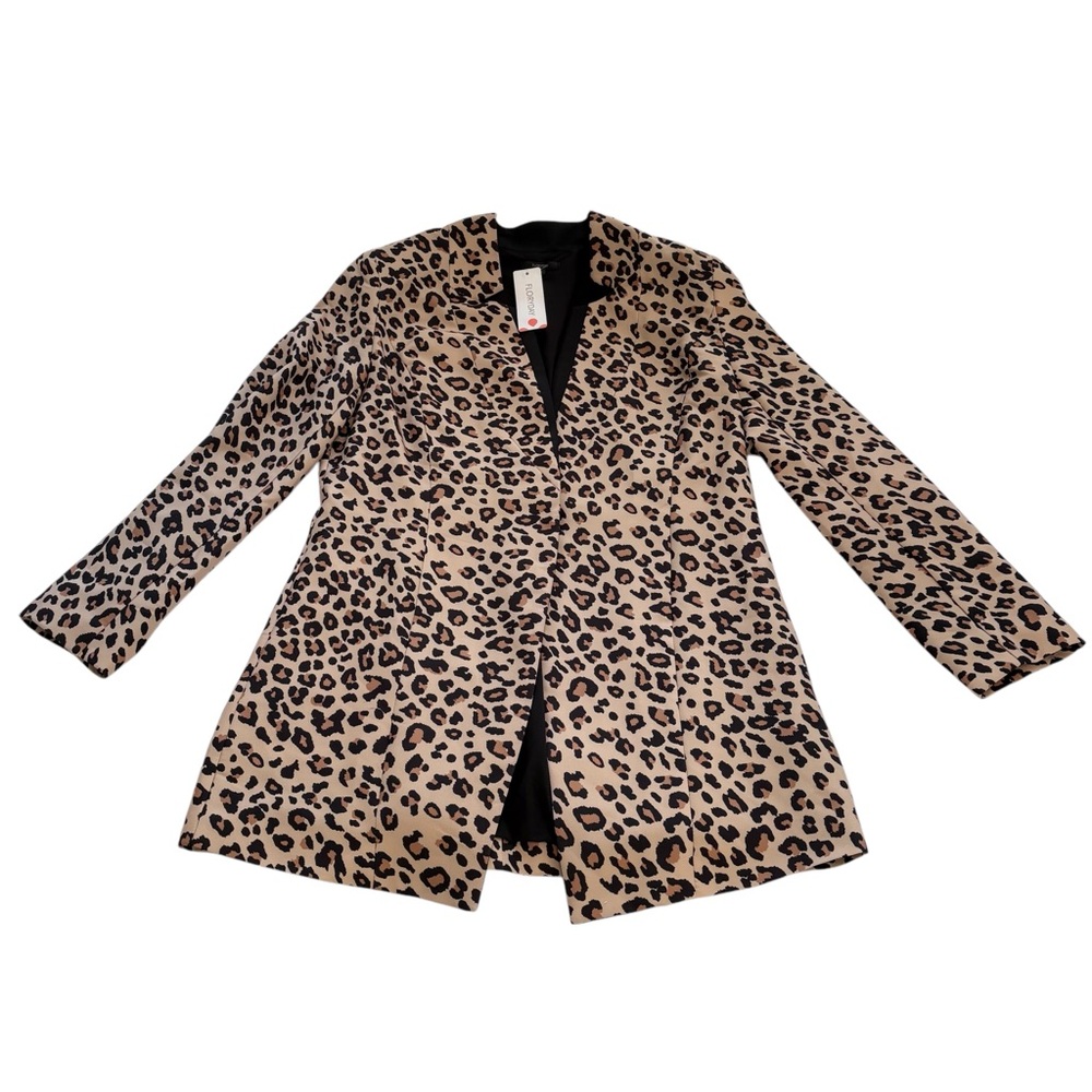 NWT Floryday Leopard Print Blazer